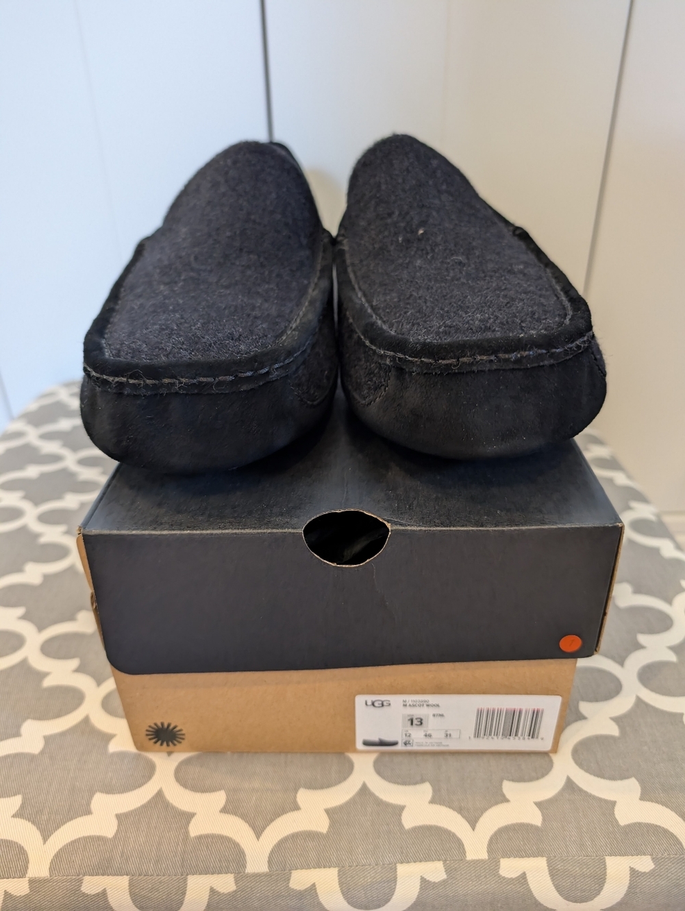 UGG Ascot Wool Slippers Men's 13 BNIB